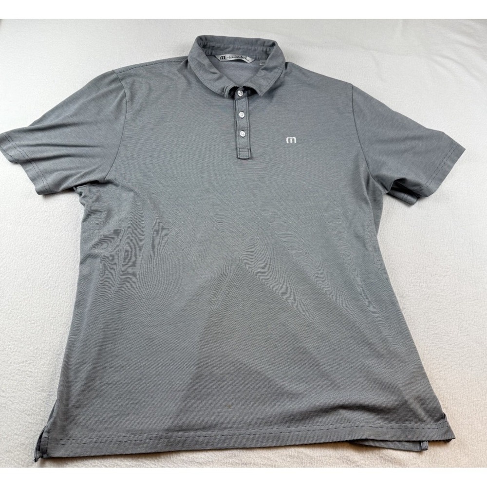 Travis Matthew Pima Blend Short Sleeve Polo Shirt Men's Size XXL Gray